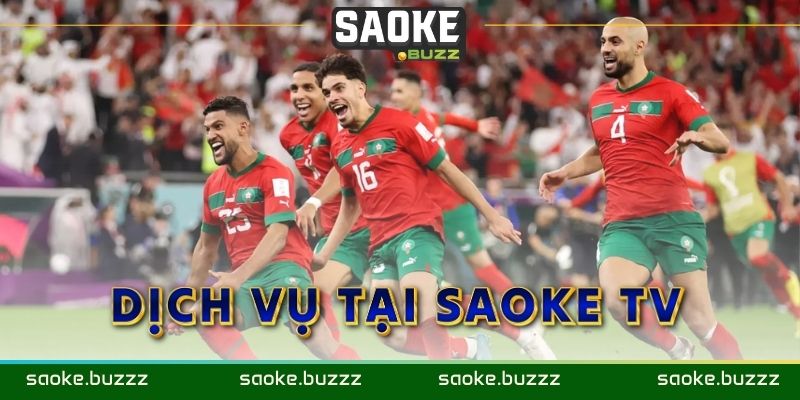 Các dịch vụ bóng đá chất lượng tại Saoke TV